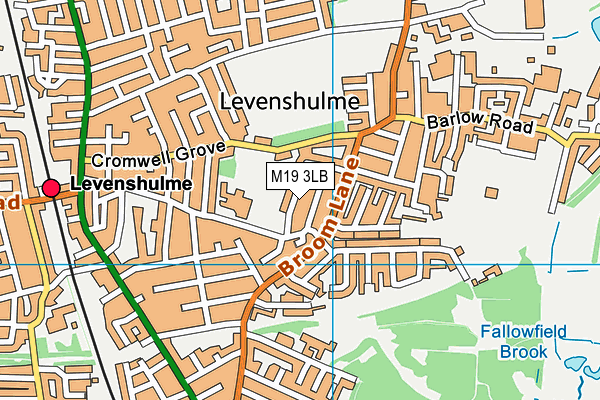 M19 3LB map - OS VectorMap District (Ordnance Survey)