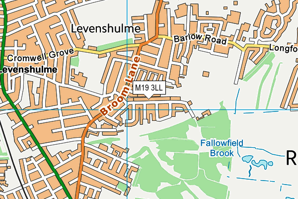 M19 3LL map - OS VectorMap District (Ordnance Survey)
