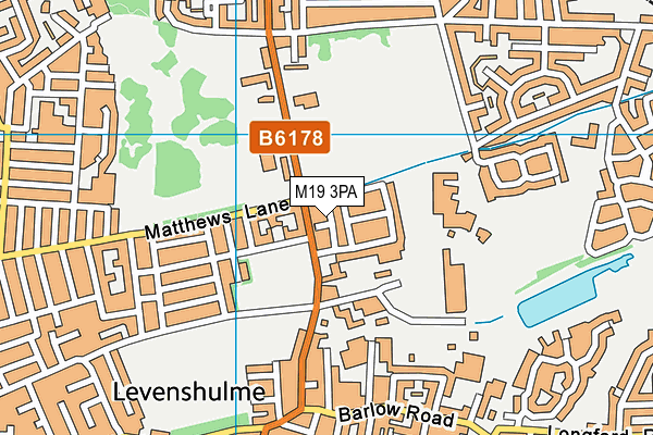 M19 3PA map - OS VectorMap District (Ordnance Survey)