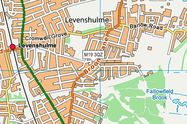 M19 3QZ map - OS VectorMap District (Ordnance Survey)