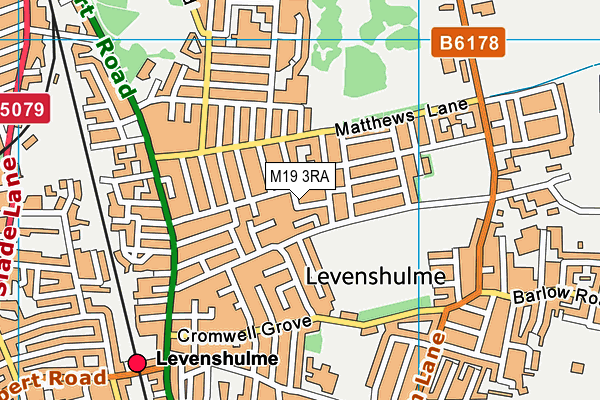 M19 3RA map - OS VectorMap District (Ordnance Survey)