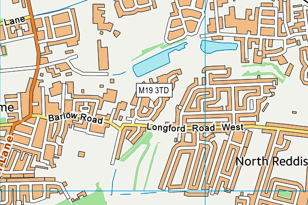 M19 3TD map - OS VectorMap District (Ordnance Survey)