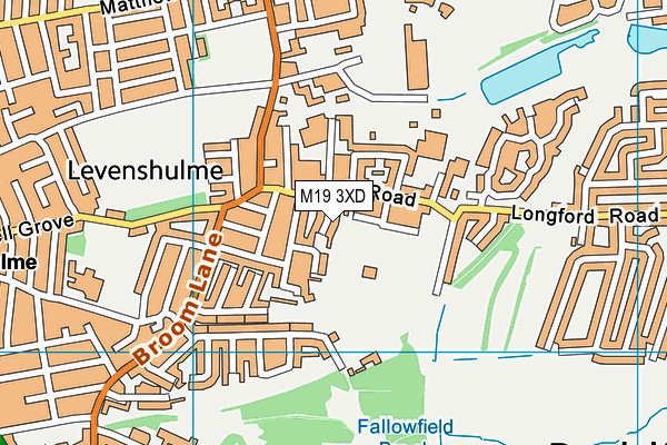 M19 3XD map - OS VectorMap District (Ordnance Survey)