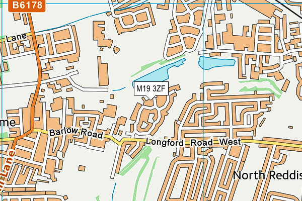 M19 3ZF map - OS VectorMap District (Ordnance Survey)