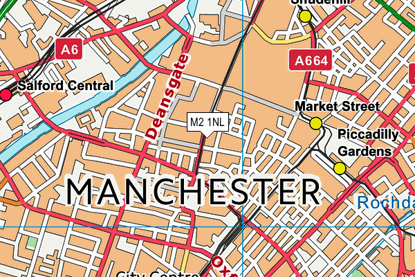 M2 1NL map - OS VectorMap District (Ordnance Survey)