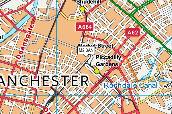 M2 3AN map - OS VectorMap District (Ordnance Survey)