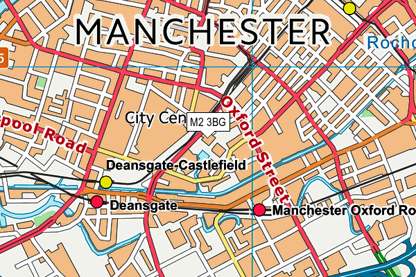 M2 3BG map - OS VectorMap District (Ordnance Survey)