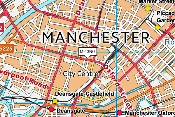 M2 3NG map - OS VectorMap District (Ordnance Survey)