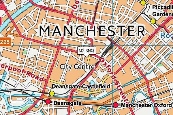 M2 3NQ map - OS VectorMap District (Ordnance Survey)