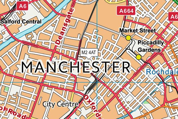 M2 4AT map - OS VectorMap District (Ordnance Survey)