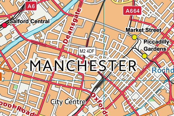 M2 4DF map - OS VectorMap District (Ordnance Survey)
