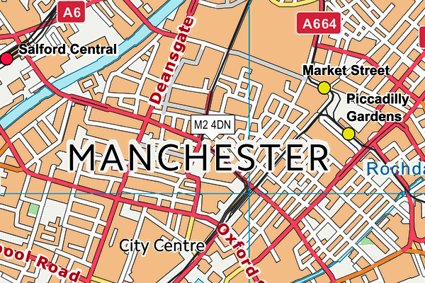 M2 4DN map - OS VectorMap District (Ordnance Survey)