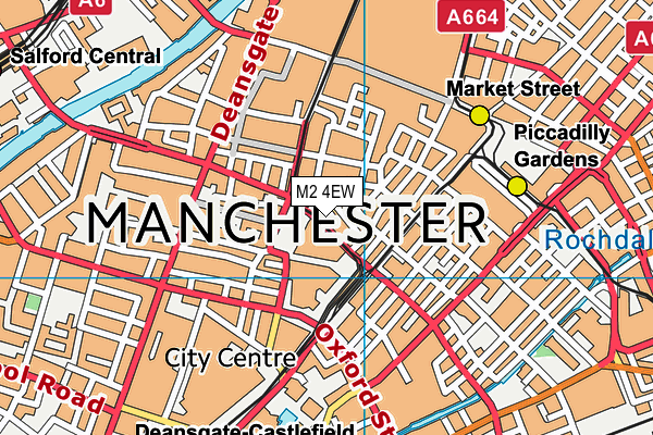 M2 4EW map - OS VectorMap District (Ordnance Survey)