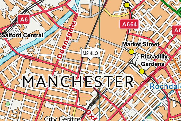 Sports Direct Fitness (Manchester) (Closed) map (M2 4LQ) - OS VectorMap District (Ordnance Survey)
