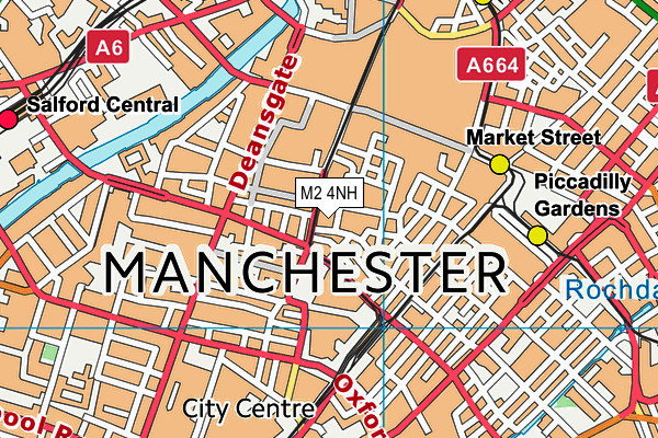 M2 4NH map - OS VectorMap District (Ordnance Survey)