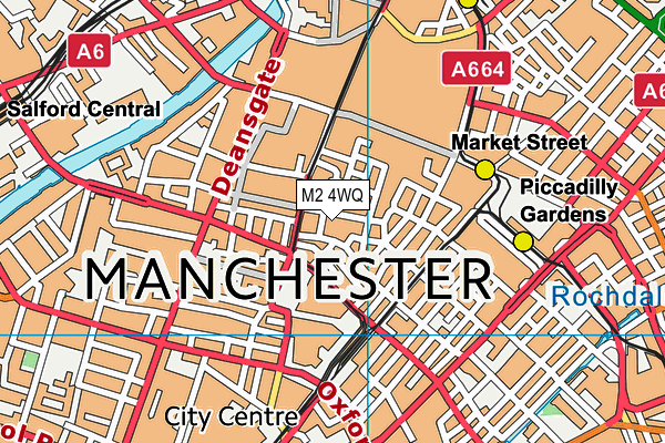 M2 4WQ map - OS VectorMap District (Ordnance Survey)