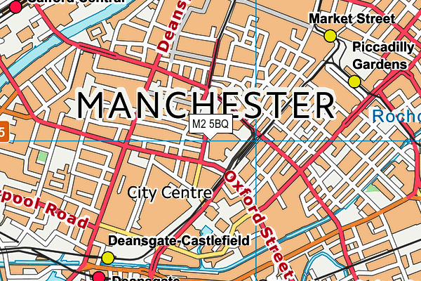 M2 5BQ map - OS VectorMap District (Ordnance Survey)