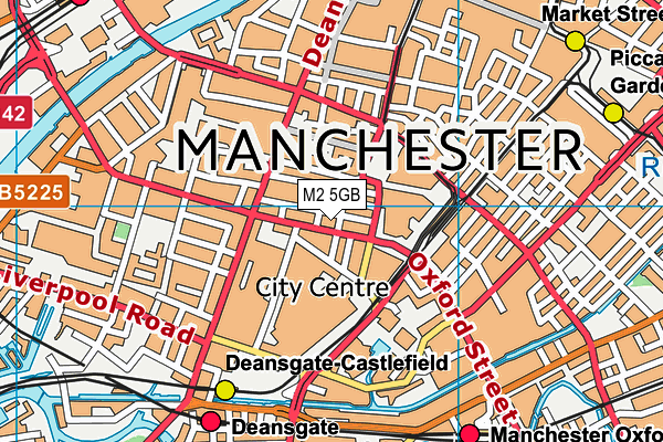 M2 5GB map - OS VectorMap District (Ordnance Survey)