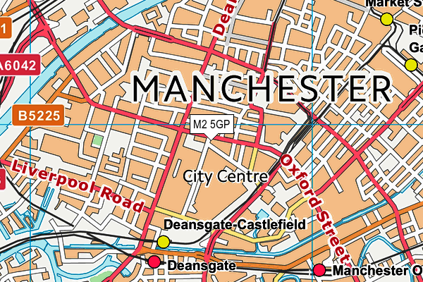 The Spa And Gym Manchester map (M2 5GP) - OS VectorMap District (Ordnance Survey)