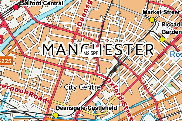 M2 5PF map - OS VectorMap District (Ordnance Survey)