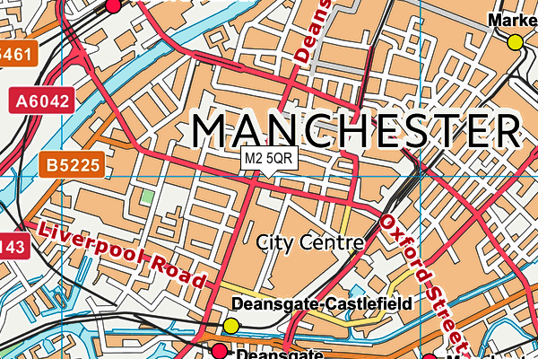 M2 5QR map - OS VectorMap District (Ordnance Survey)