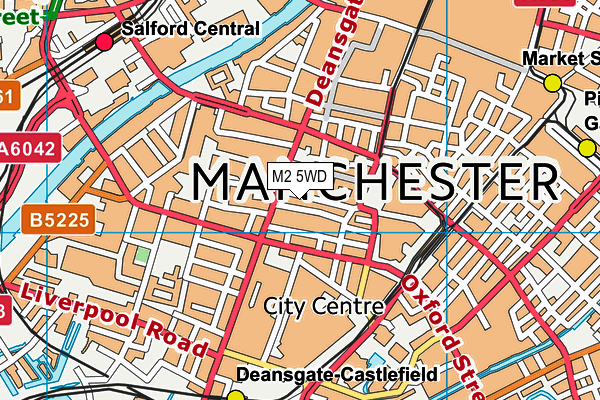 M2 5WD map - OS VectorMap District (Ordnance Survey)