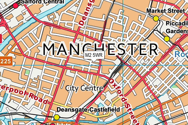M2 5WR map - OS VectorMap District (Ordnance Survey)