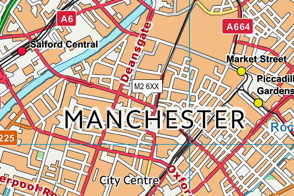 M2 6XX map - OS VectorMap District (Ordnance Survey)