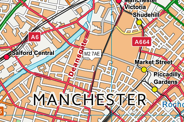 M2 7AE map - OS VectorMap District (Ordnance Survey)