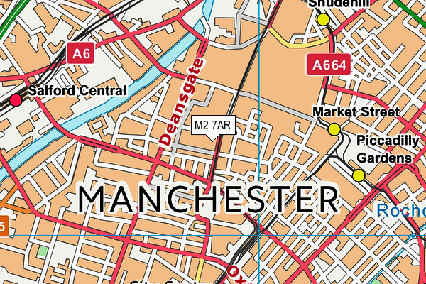 M2 7AR map - OS VectorMap District (Ordnance Survey)