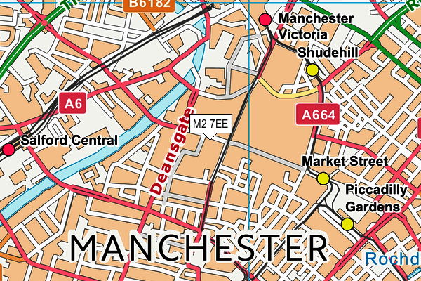 M2 7EE map - OS VectorMap District (Ordnance Survey)