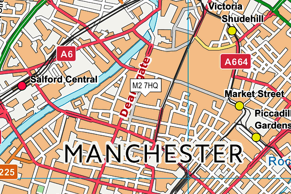 M2 7HQ map - OS VectorMap District (Ordnance Survey)