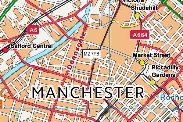 M2 7PB map - OS VectorMap District (Ordnance Survey)