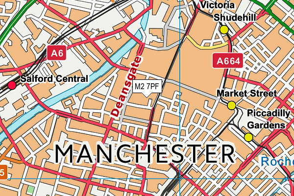 M2 7PF map - OS VectorMap District (Ordnance Survey)