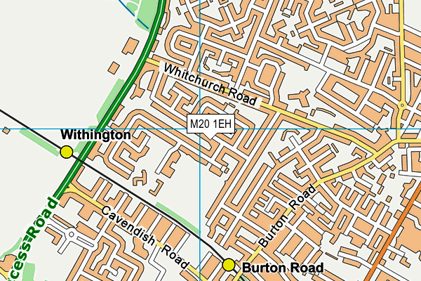 M20 1EH map - OS VectorMap District (Ordnance Survey)