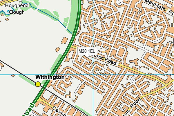 M20 1EL map - OS VectorMap District (Ordnance Survey)