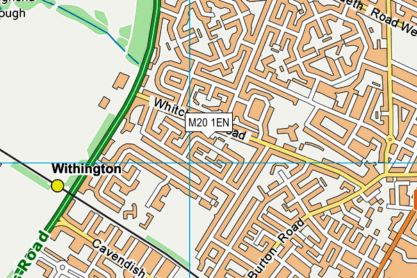 M20 1EN map - OS VectorMap District (Ordnance Survey)