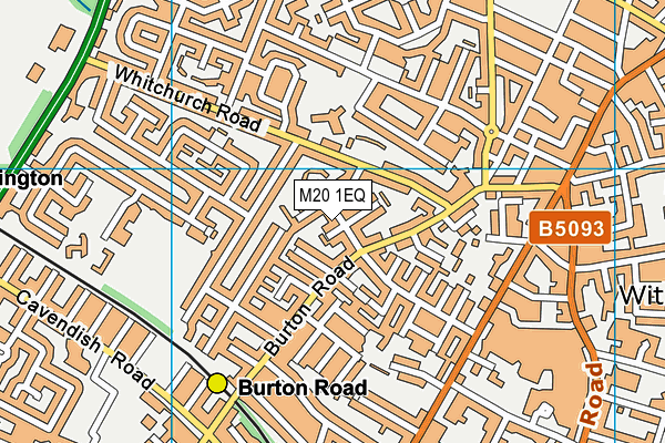 M20 1EQ map - OS VectorMap District (Ordnance Survey)