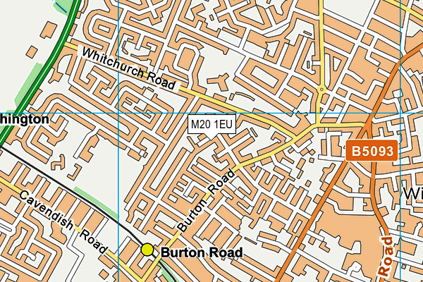 M20 1EU map - OS VectorMap District (Ordnance Survey)