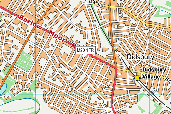 M20 1FR map - OS VectorMap District (Ordnance Survey)