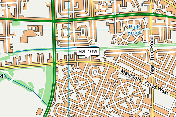 M20 1GW map - OS VectorMap District (Ordnance Survey)