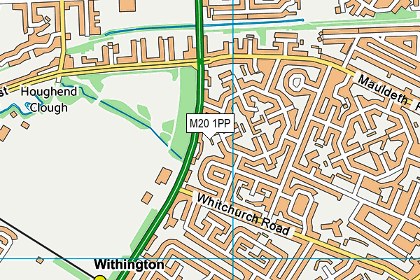 M20 1PP map - OS VectorMap District (Ordnance Survey)