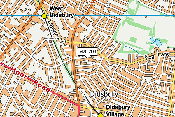 M20 2DJ map - OS VectorMap District (Ordnance Survey)