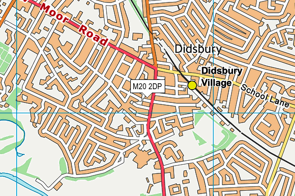 M20 2DP map - OS VectorMap District (Ordnance Survey)