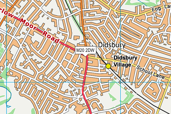 M20 2DW map - OS VectorMap District (Ordnance Survey)