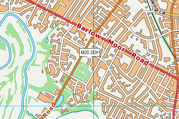 M20 2EH map - OS VectorMap District (Ordnance Survey)