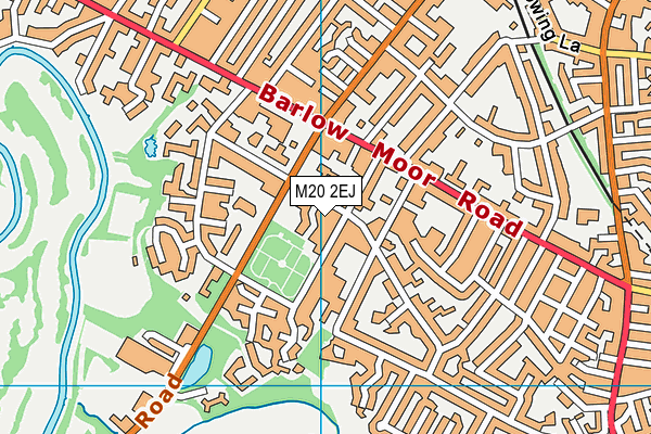 M20 2EJ map - OS VectorMap District (Ordnance Survey)