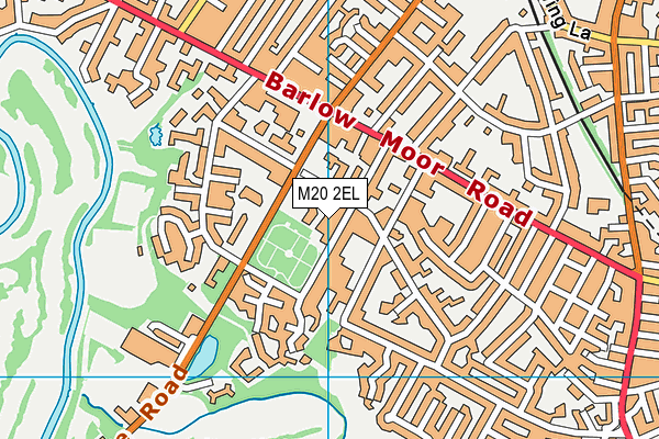 M20 2EL map - OS VectorMap District (Ordnance Survey)