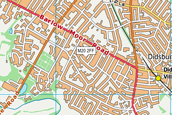 M20 2FF map - OS VectorMap District (Ordnance Survey)