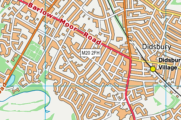 M20 2FH map - OS VectorMap District (Ordnance Survey)